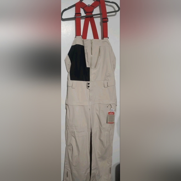 Obermeyer Steibis Snow Bib Cement Mens Size XXL NWT